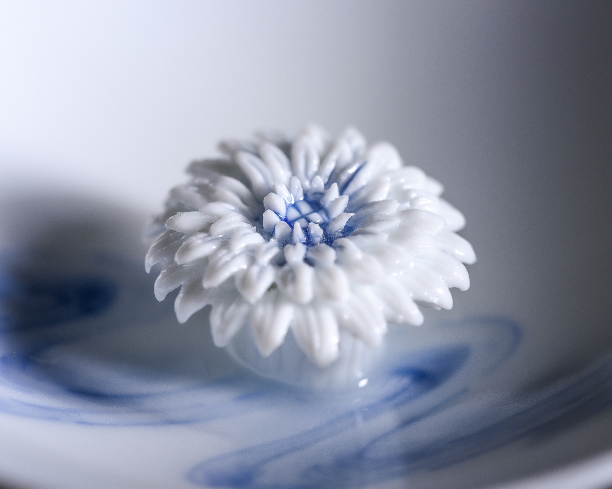 日本 三川內燒 菊飾丸 清酒杯