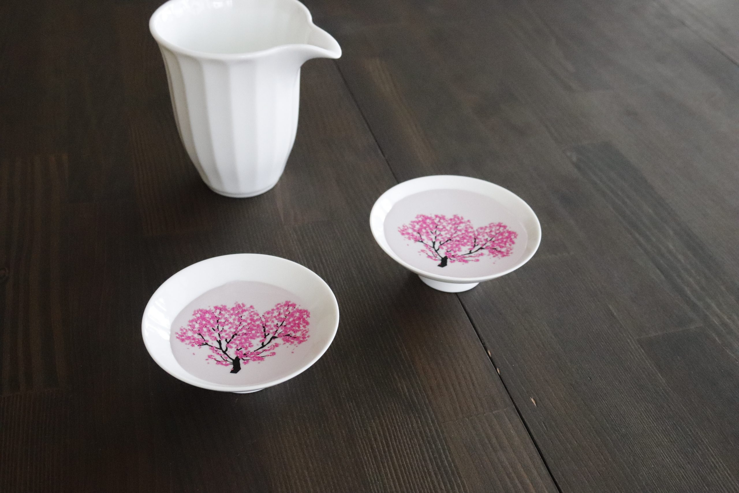 日本 高木陶器 櫻滿開冷感白平杯組 (一組2入)