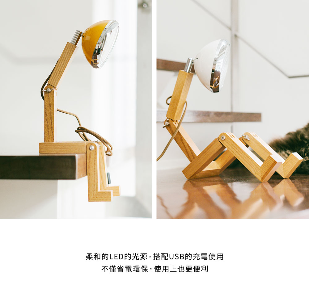 Soyee 梣木 MINI-LED 迷你機器人桌燈