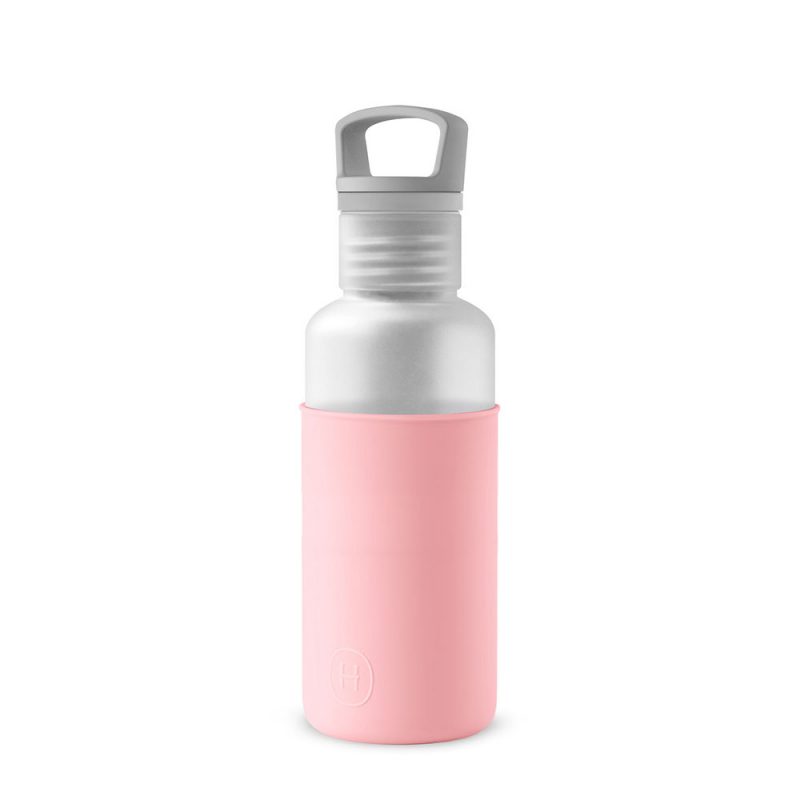 美國 HYDY 輕靚系列 透明冷水瓶 590ml 霧白瓶 (玫瑰粉)