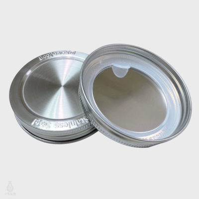 EcoPeaceful 梅森罐專用 316醫療級不鏽鋼密封蓋 (寬口)