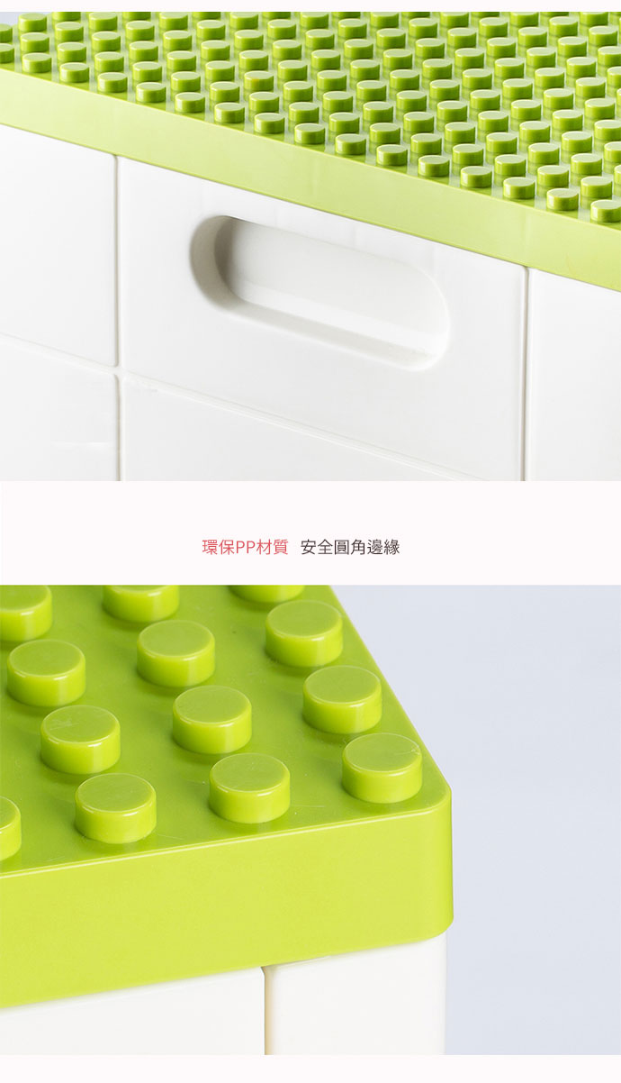 日本霜山 樂高可疊式積木玩具摺疊收納箱 25L (送台製OK牌積木1kg)