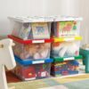 日本霜山 樂高可疊式積木玩具收納盒 20L (3入) 5色可選