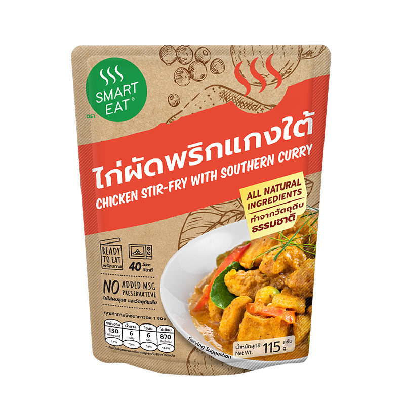 泰國 Smart Eat 南方風味咖哩打拋雞肉即食包 115g