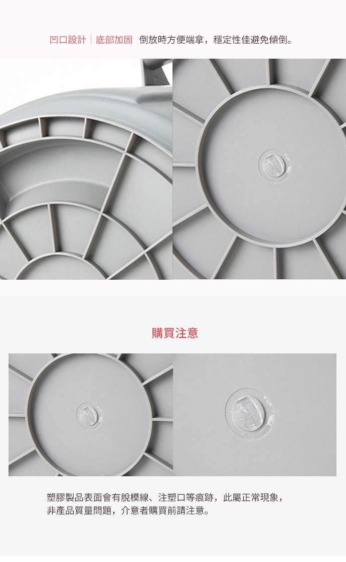 日本霜山 圓形多功能置物收納桶 / 垃圾桶 24L (3入) 細節