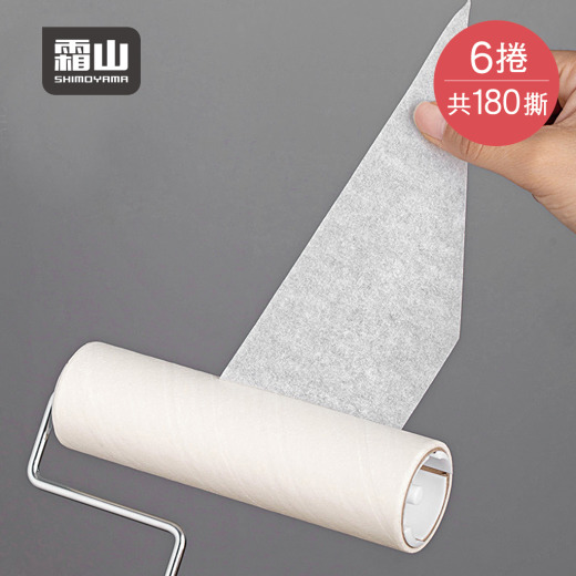 日本霜山 滾筒式黏塵紙補充包 (6捲入)