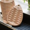 日本霜山 迷你天然檜木抗霉洗衣板 (水滴型)