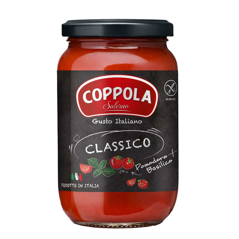 義大利 Coppola 無加糖番茄羅勒麵醬 350g