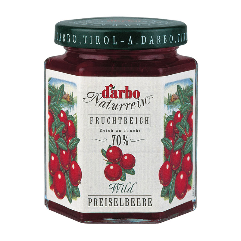 奧地利 D’arbo 德寶 70%果肉野生蔓越莓果醬 200g