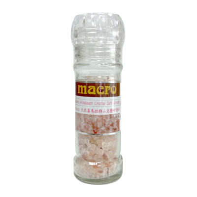 英國 Macro 天然喜馬拉雅山岩鹽研磨罐 100g