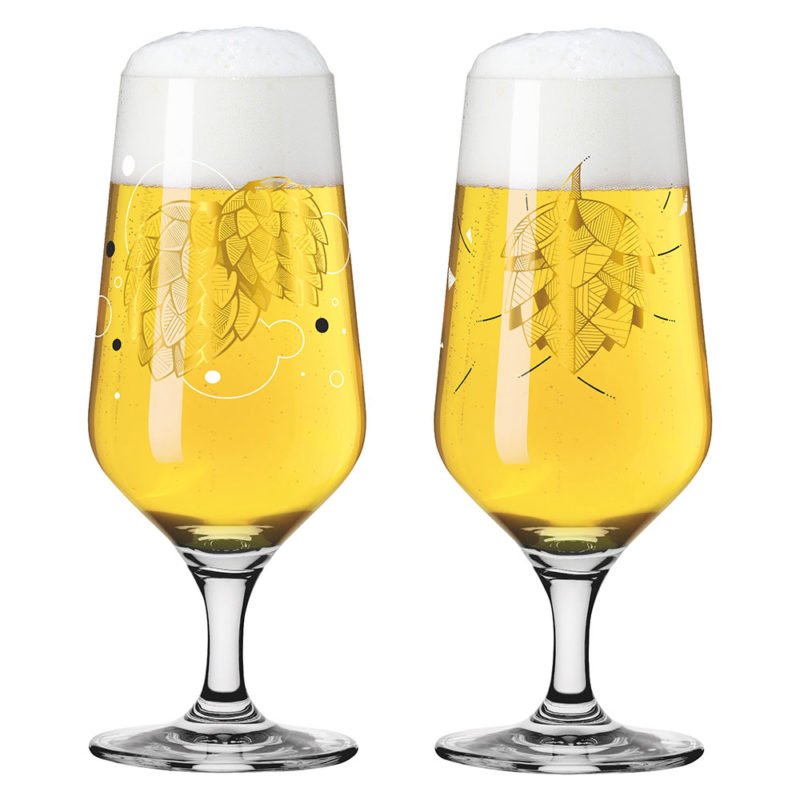 德國 RITZENHOFF 皮爾森啤酒對杯-啤酒花錐