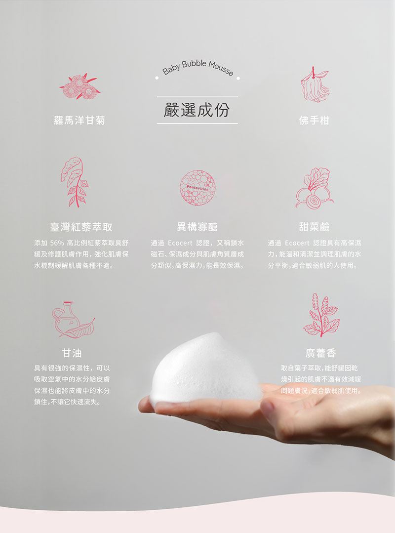 台灣 子有你 ISUNEED 寶寶泡泡浴 350ml