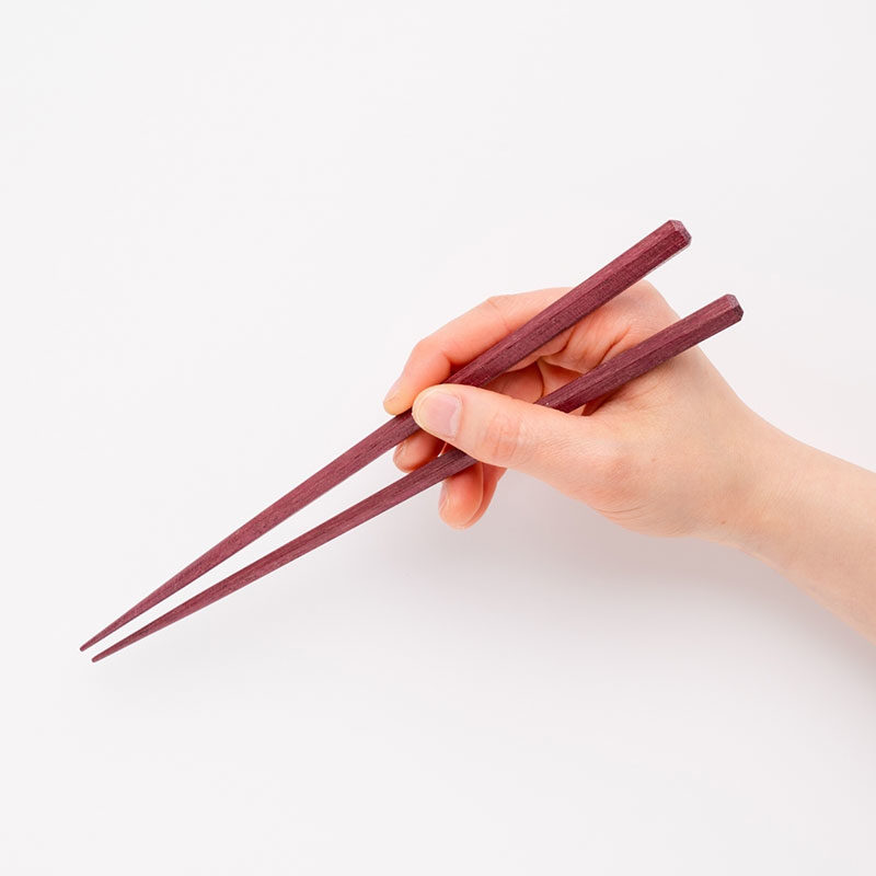 日本製 箸蔵 MATSUKAN 天然蜜蠟塗層木筷 (紫心木)