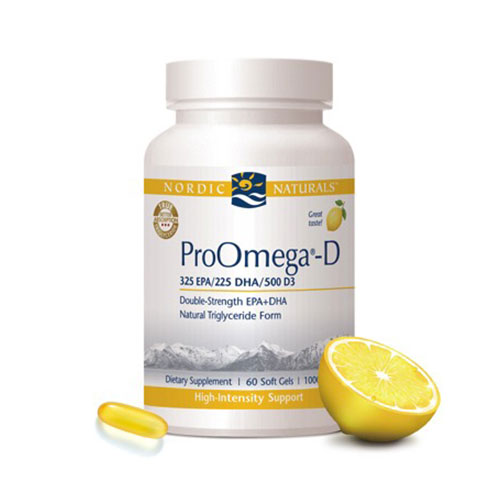 【雷射防偽】Nordic Naturals 北歐天然 魚油+D膠囊 (檸檬風味) (ProOmega-D) 60顆