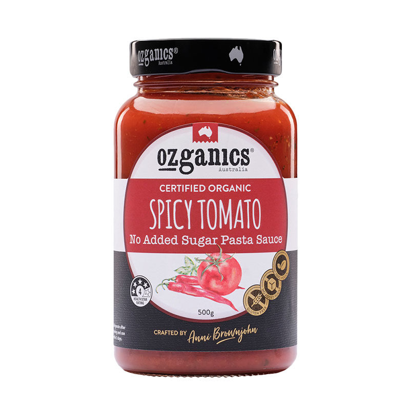 澳洲 Ozganics 有機辣味義大利麵醬 500g