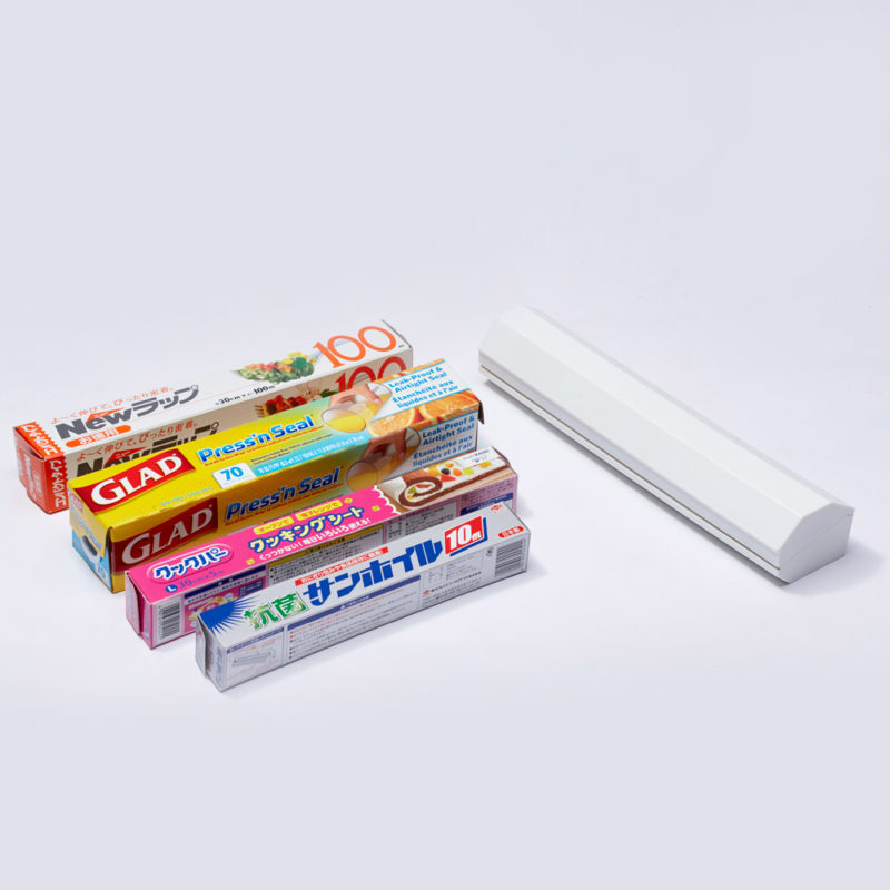 日本 ideaco ABS保鮮膜/鋁箔紙/料理紙切割收納盒 (2色)