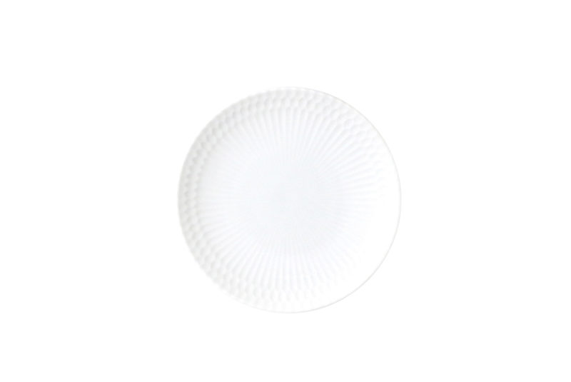 日本 小田陶器 漣漪系列 圓盤 16cm (白)