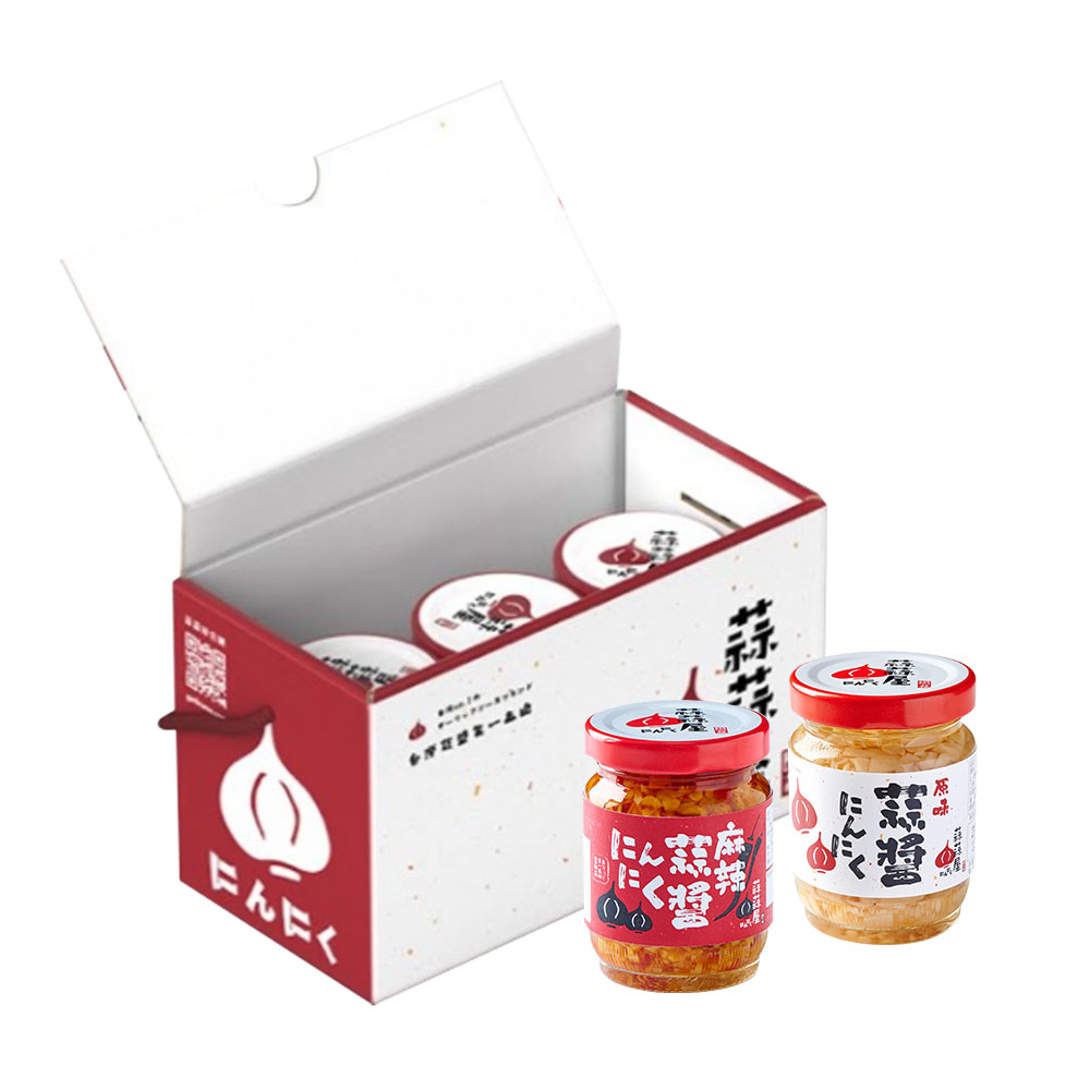 【台灣在地】蒜蒜屋 蒜醬兩入禮盒 (原味/麻辣/干貝)
