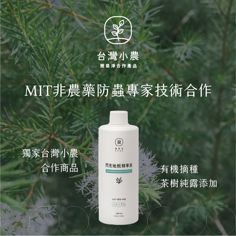 台灣 EASE 簡易淨 地板清潔液 閃亮地板精華液 2L
