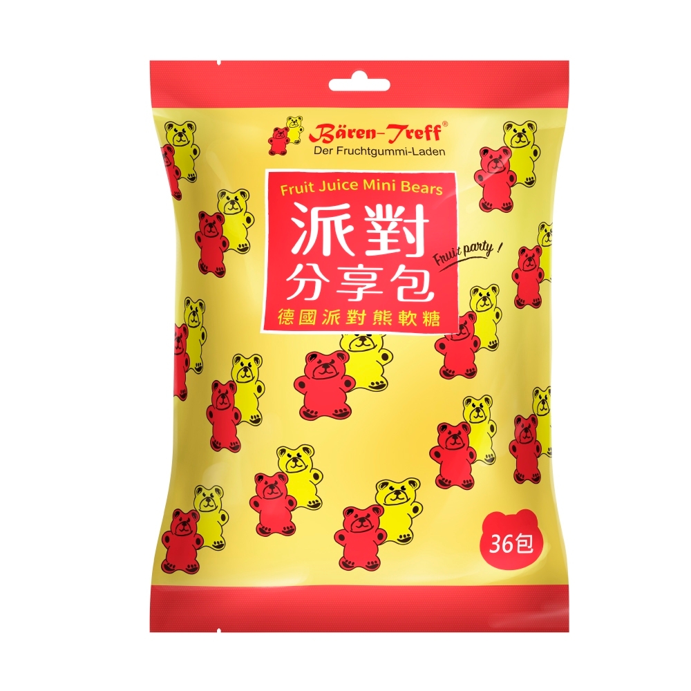 德國派對熊 Baren-Treff 迷你熊果汁軟糖派對分享包 36入