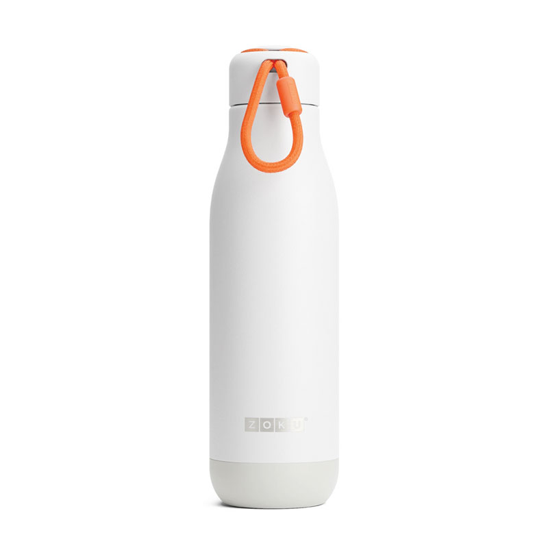 美國 ZOKU 霧面款 真空不鏽鋼保溫瓶 750ml 雪紗白