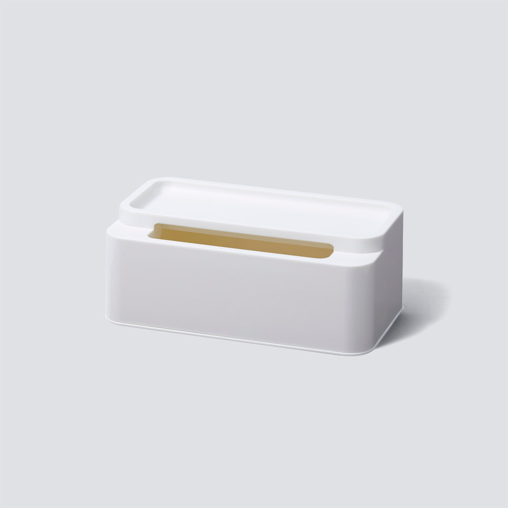 ideaco_餐桌上的面紙盒_白