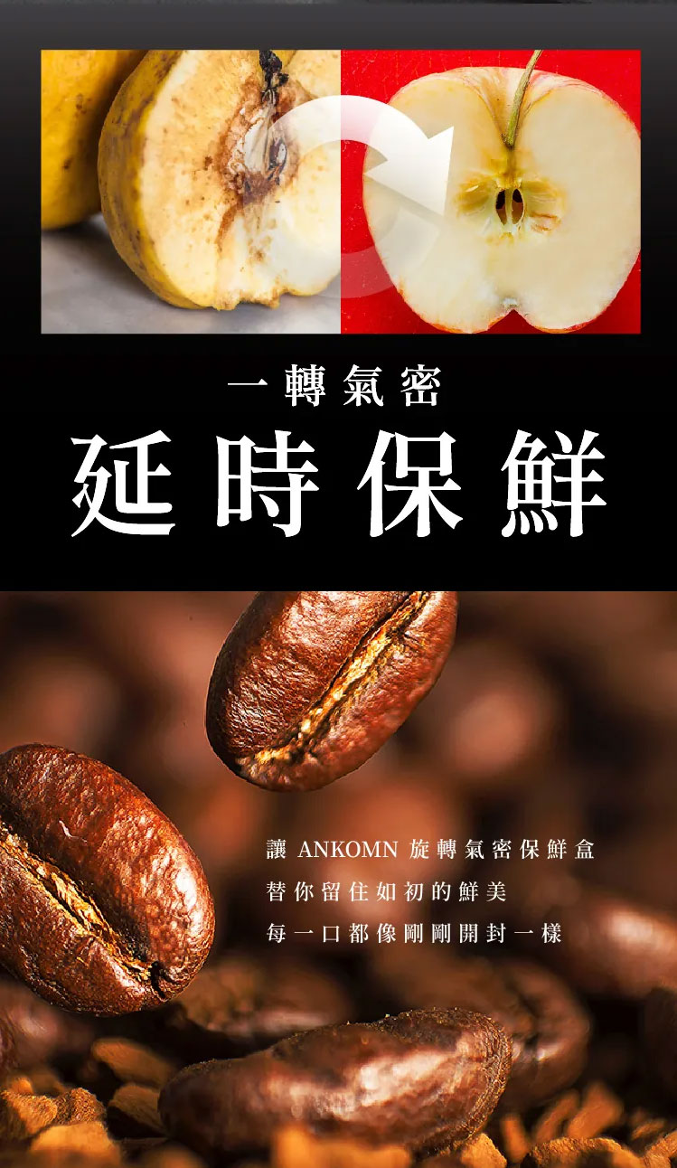 ANKOMN EVERLOCK 旋轉氣密保鮮盒5入組 