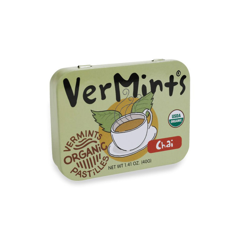 美國 Organic VerMints 有機薄荷糖 40g (印度柴茶)