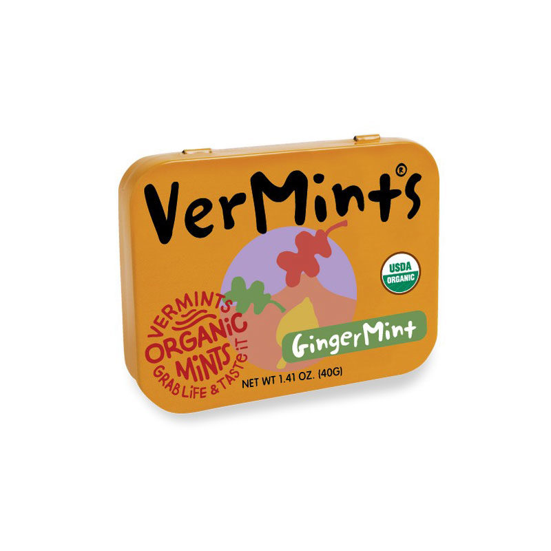 美國 Organic VerMints 有機薄荷糖 40g (薑汁)
