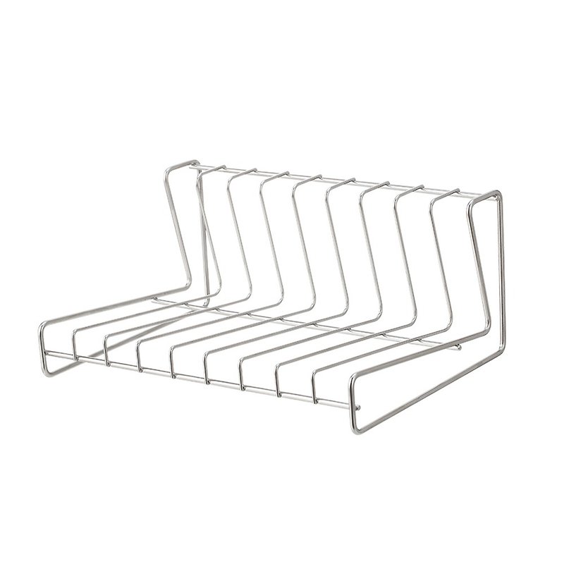 shimoyama_304不鏽鋼餐盤瀝水收納架_9分隔02 日本霜山 304不鏽鋼餐盤瀝水收納架 9分隔