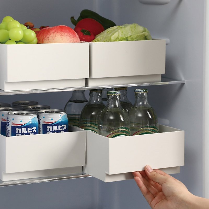 shimoyama_抽拉式分類收納盒03 日本霜山 抽屜抽拉式分類置物收納盒 3入