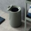 日本 ideaco 摩登圓形家用垃圾桶 (附蓋) 6L (3色)