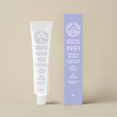 韓國 1950 濟州天然無氟有機牙膏 亮白薰衣草 90g