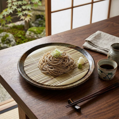 日本 SALUS 竹製蕎麥麵盤 19.5cm
