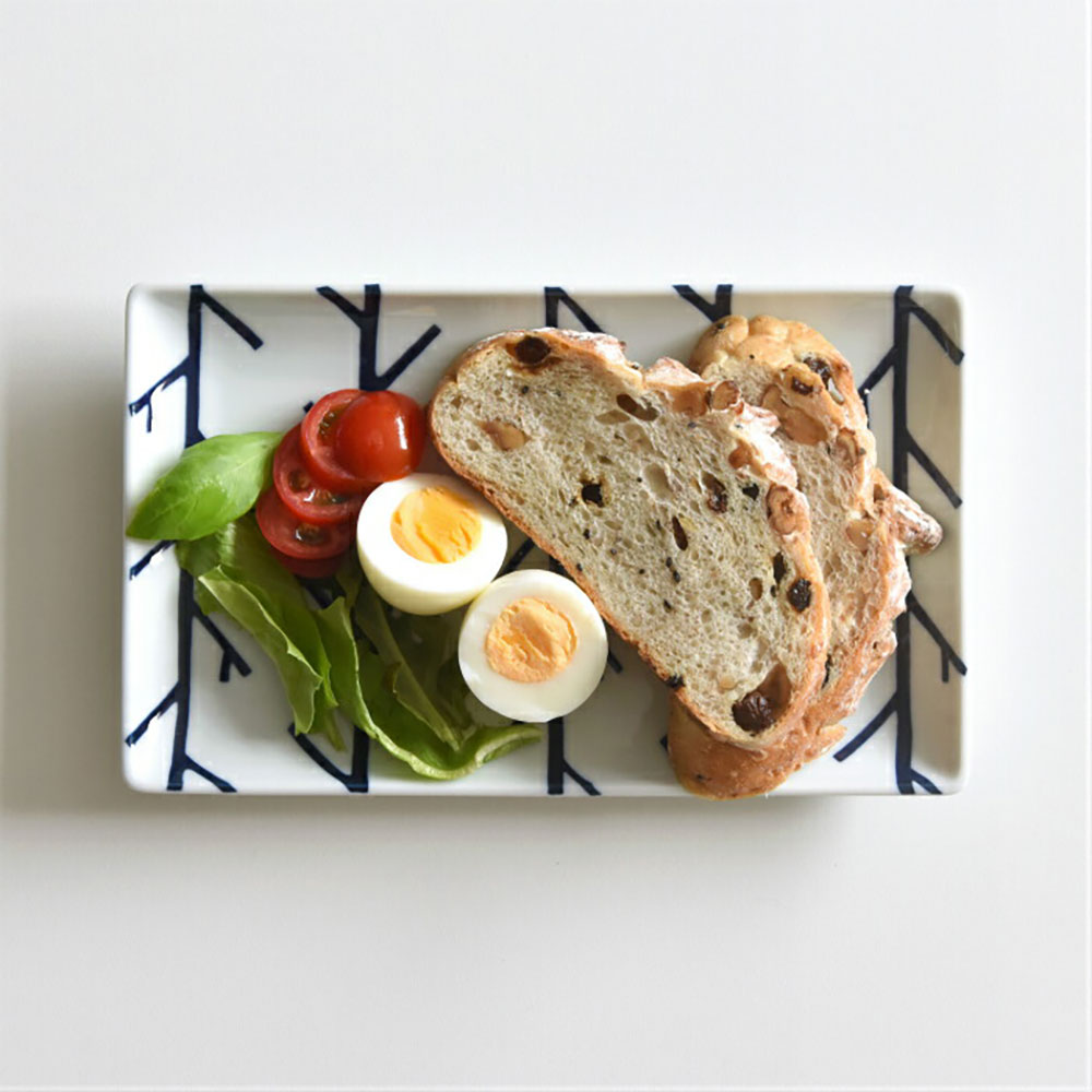 swa_p_t_snack7 日本 Natural69 波佐見燒 Swatch系列 長形淺盤 (樹枝) 23.5cm