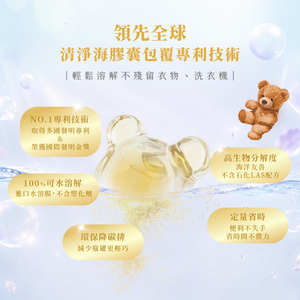 清淨海 純淨系列植萃酵素洗衣膠囊 2.0