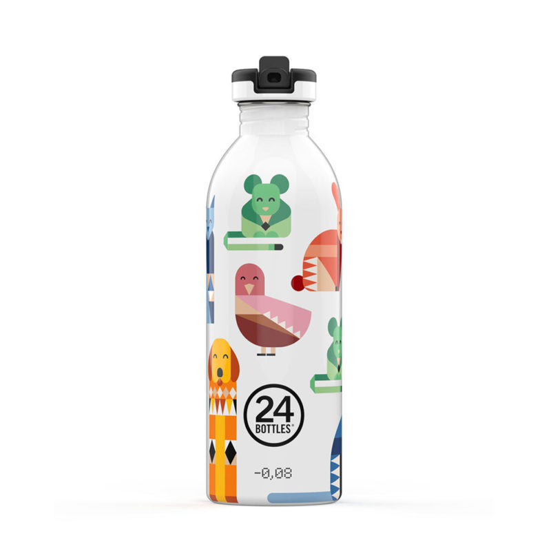 義大利 24Bottles 輕量吸嘴冷水瓶 500ml (動物同樂會)