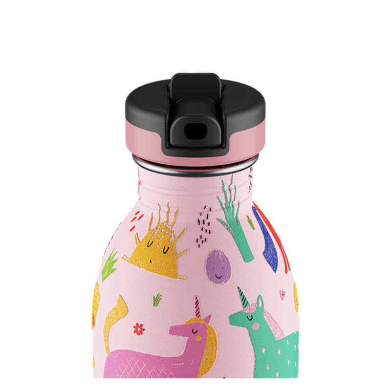 義大利 24Bottles 輕量吸嘴冷水瓶 500ml (搖滾獨角獸)