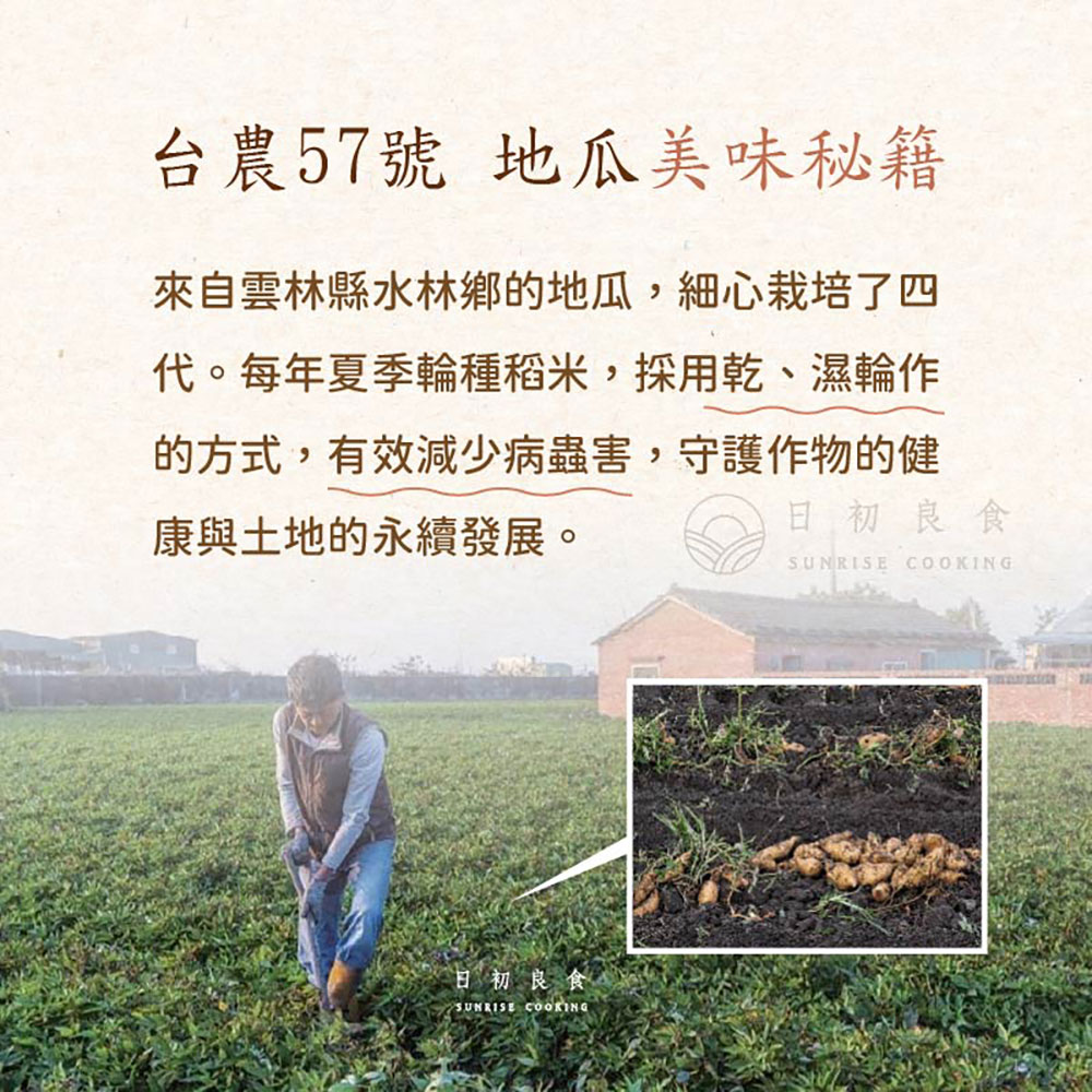 日初良食 台農57號無糖地瓜乾 200g