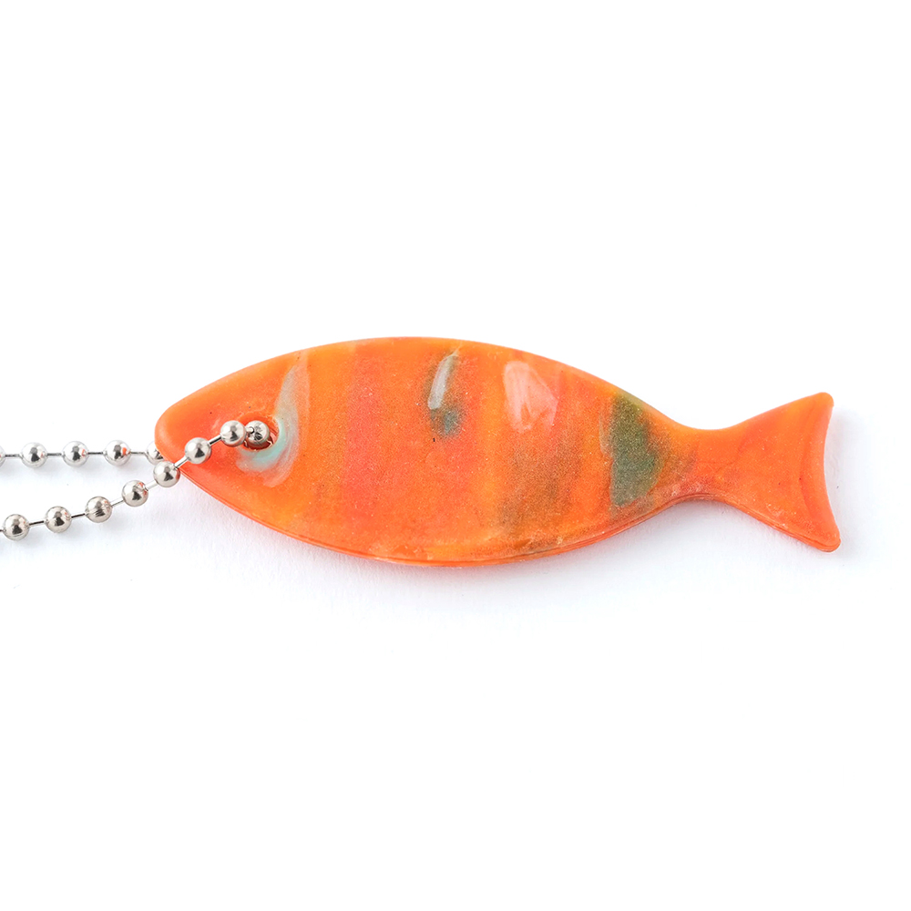 FISHKEYS-OR_01 日本 buoy 海洋再生 吊飾 魚 (橘)