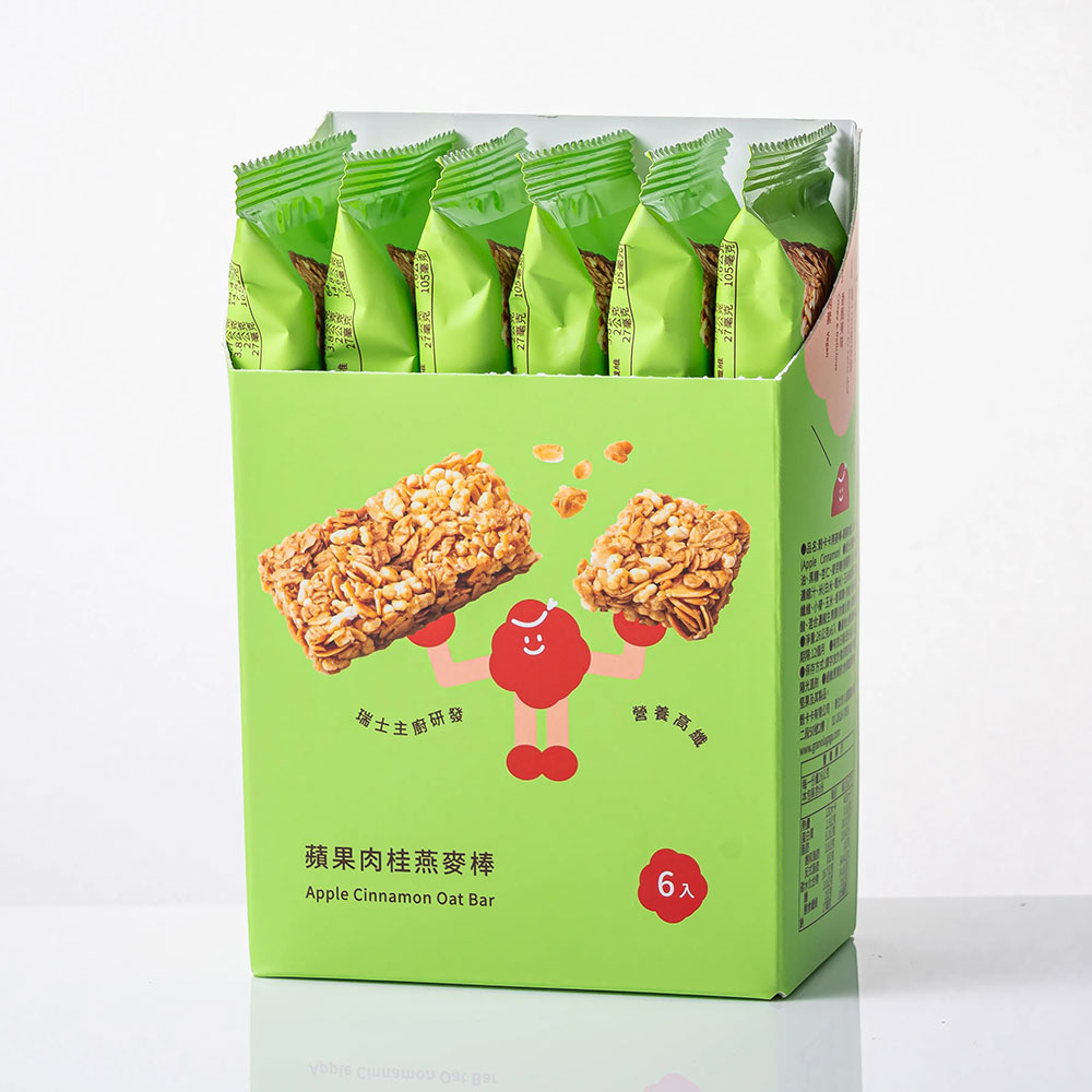 穀卡卡 燕麥棒 (蘋果肉桂) 6入盒裝
