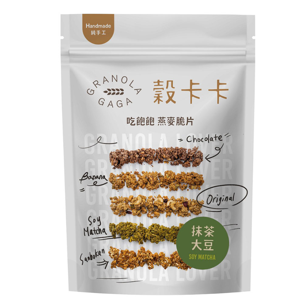 穀卡卡 燕麥脆片 (抹茶大豆) 500g