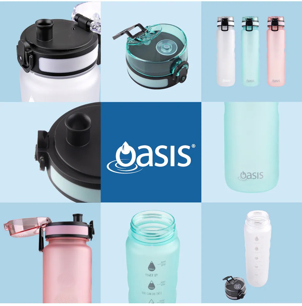 Oasis Tritan 彈蓋刻度運動水瓶 1000ml