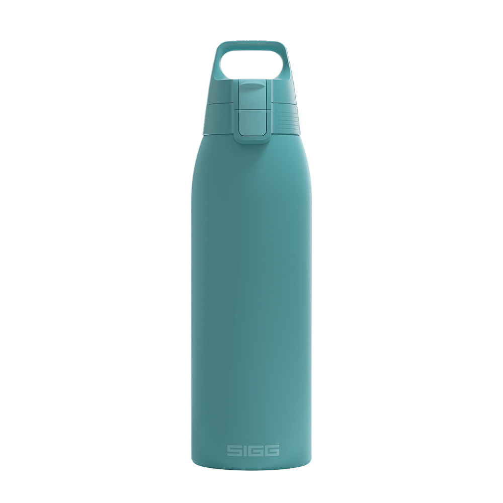 SIS1001_AD 瑞士百年 SIGG Shield 超輕量彈蓋保溫瓶 1000ml (湖水藍)