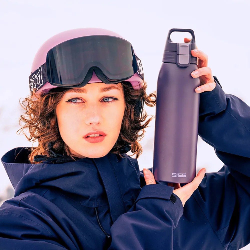 瑞士百年 SIGG Shield 超輕量彈蓋保溫瓶 1000ml (紫夜曲)