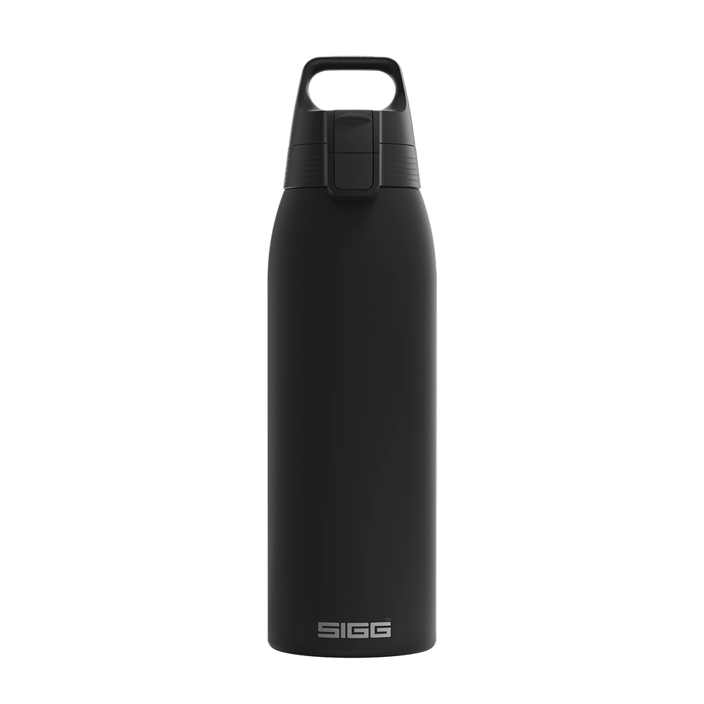 SIS1007_AD 瑞士百年 SIGG Shield 超輕量彈蓋保溫瓶 1000ml (深夜黑)