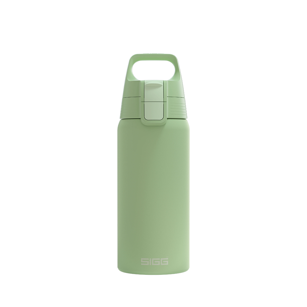 SIS503_AD 瑞士百年 SIGG Shield 超輕量彈蓋保溫瓶 500ml (嫩青綠)