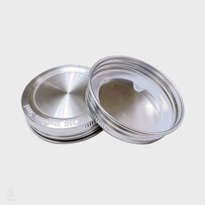 EcoPeaceful 梅森罐專用 316醫療級不鏽鋼密封蓋 (窄口-環狀墊圈)