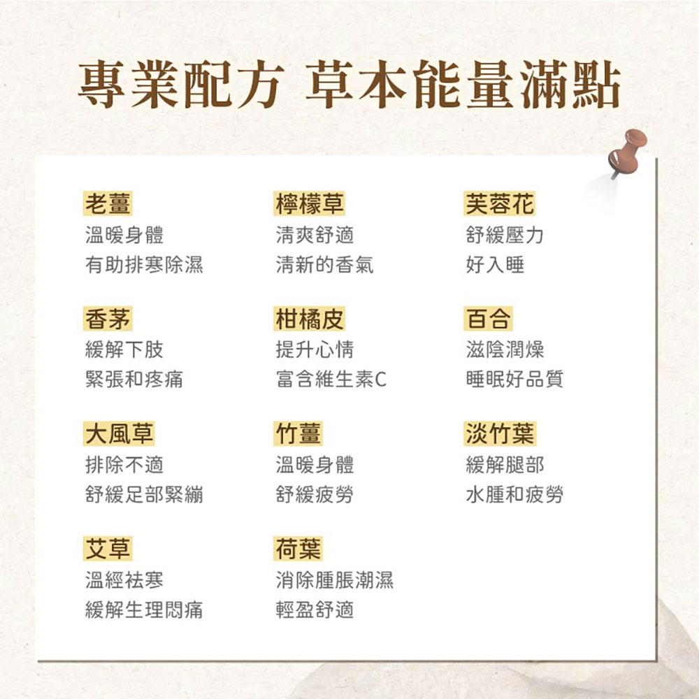 日初良食 台灣漢方足浴包 專業配方