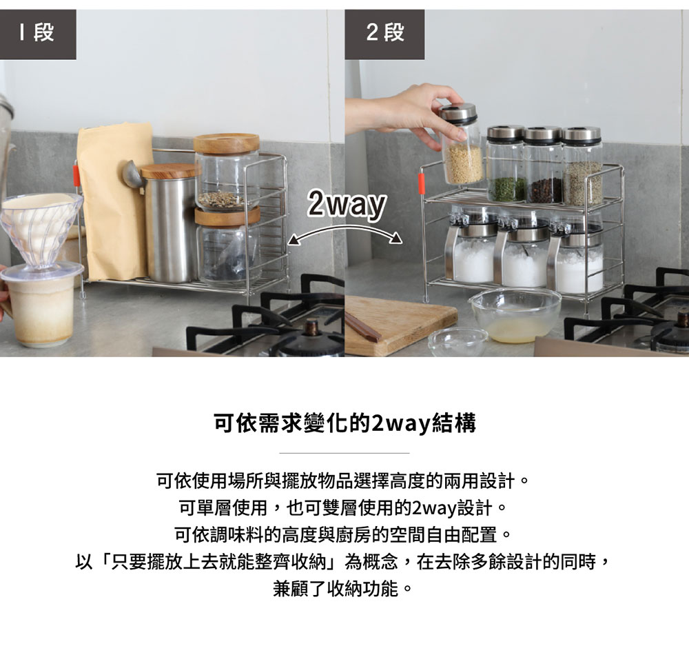 CB Japan atomico系列 不鏽鋼調味料罐層架